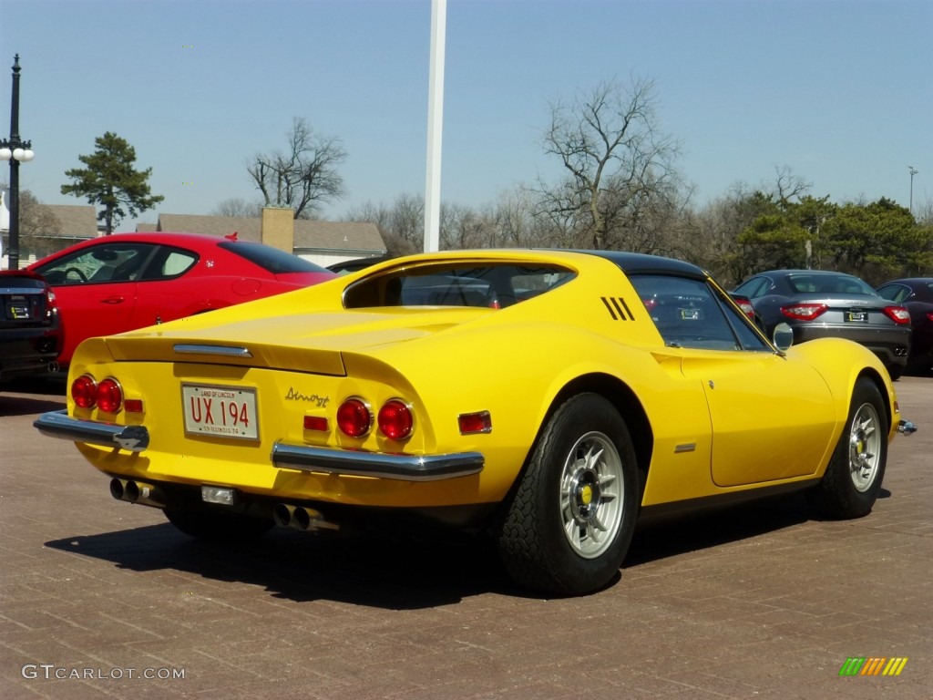 Yellow 1974 Ferrari Dino 246 GTS Exterior Photo #84765425