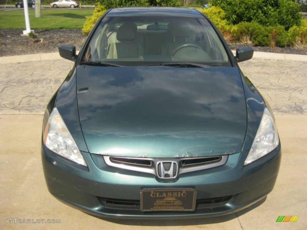 2003 Accord EX V6 Sedan - Noble Green Pearl / Ivory photo #2