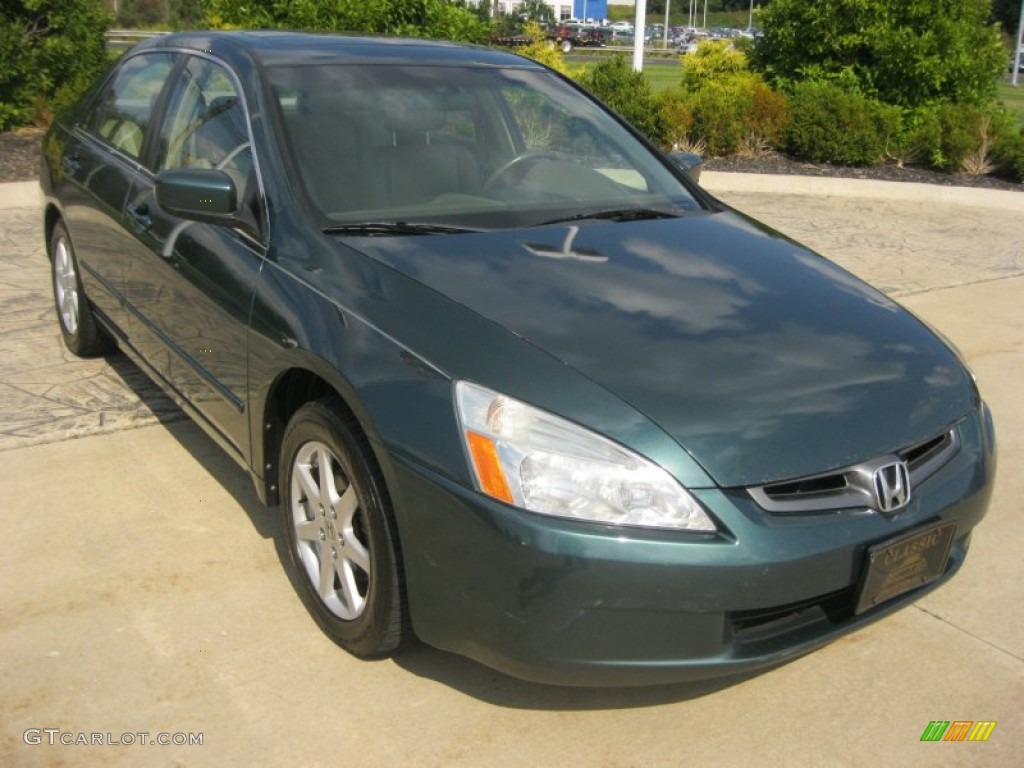 2003 Accord EX V6 Sedan - Noble Green Pearl / Ivory photo #3