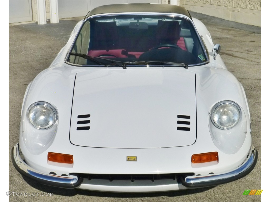 1974 Dino 246 GTS - Bianco (White) / Red/Black photo #7