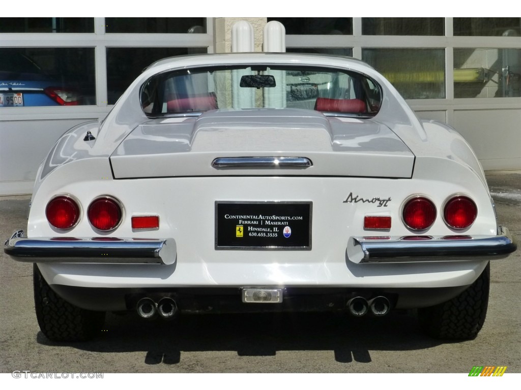 1974 Dino 246 GTS - Bianco (White) / Red/Black photo #12