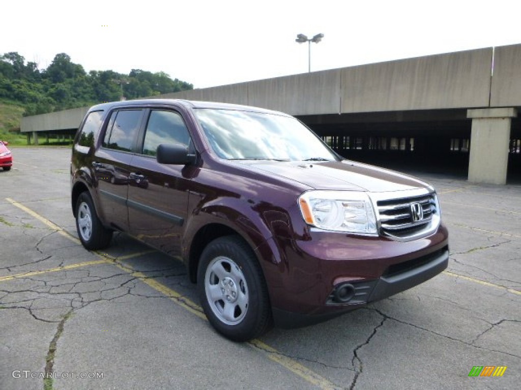 2013 Pilot LX - Dark Cherry Pearl / Beige photo #1