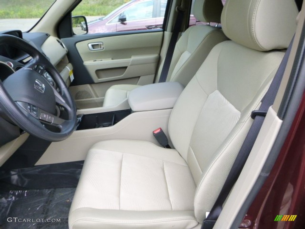 Beige Interior 2013 Honda Pilot LX Photo #84767416