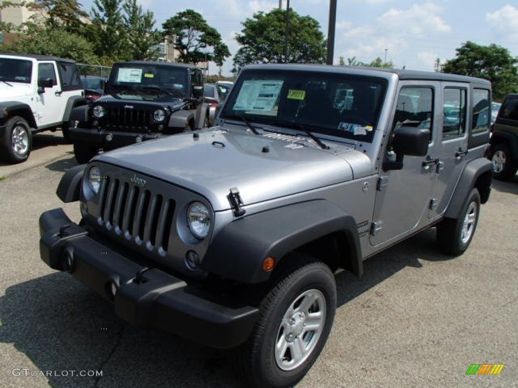 Billet Silver Metallic 2014 Jeep Wrangler Unlimited Sport 4x4 Exterior Photo #84768695