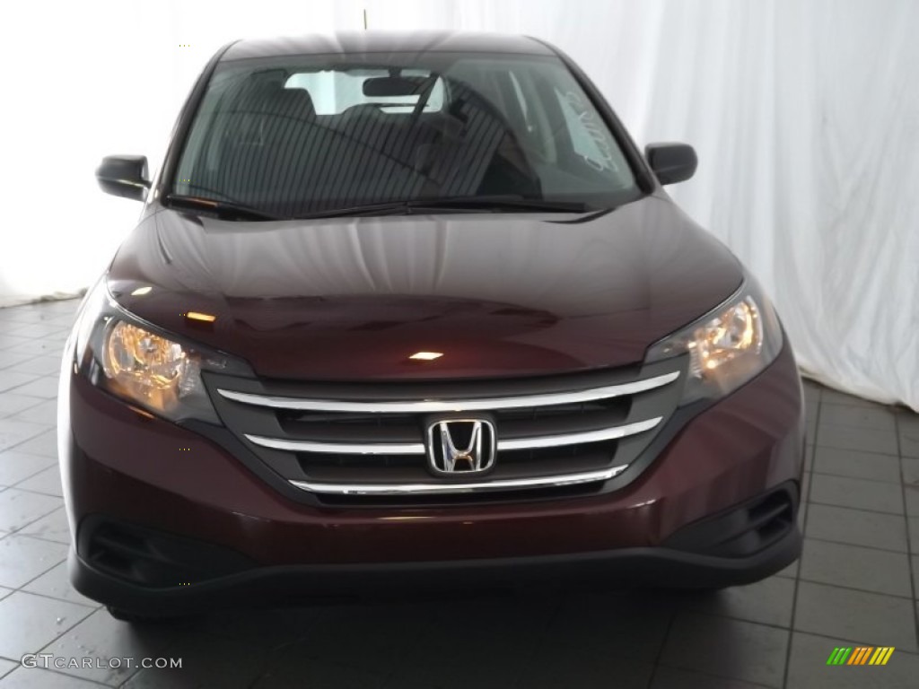 2014 CR-V LX - Basque Red Pearl II / Gray photo #2