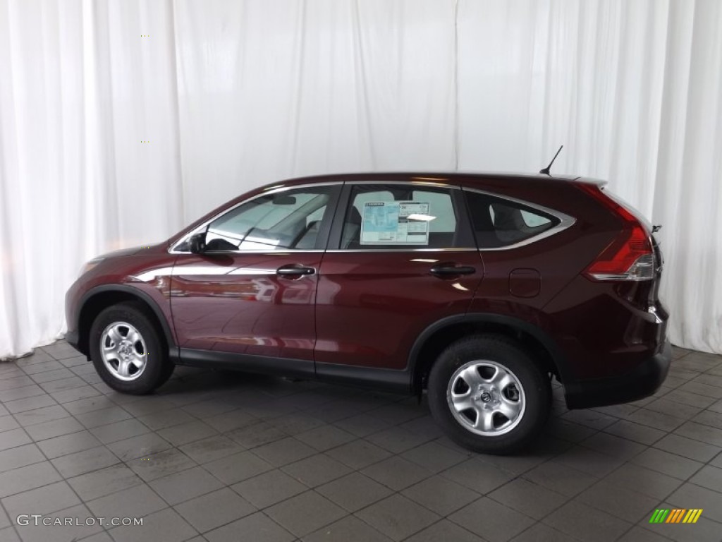 2014 CR-V LX - Basque Red Pearl II / Gray photo #8