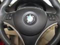 2009 BMW 3 Series Cream Beige Dakota Leather Interior Steering Wheel Photo