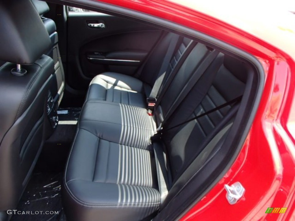 Black Interior 2014 Dodge Charger SXT Plus AWD Photo #84769826