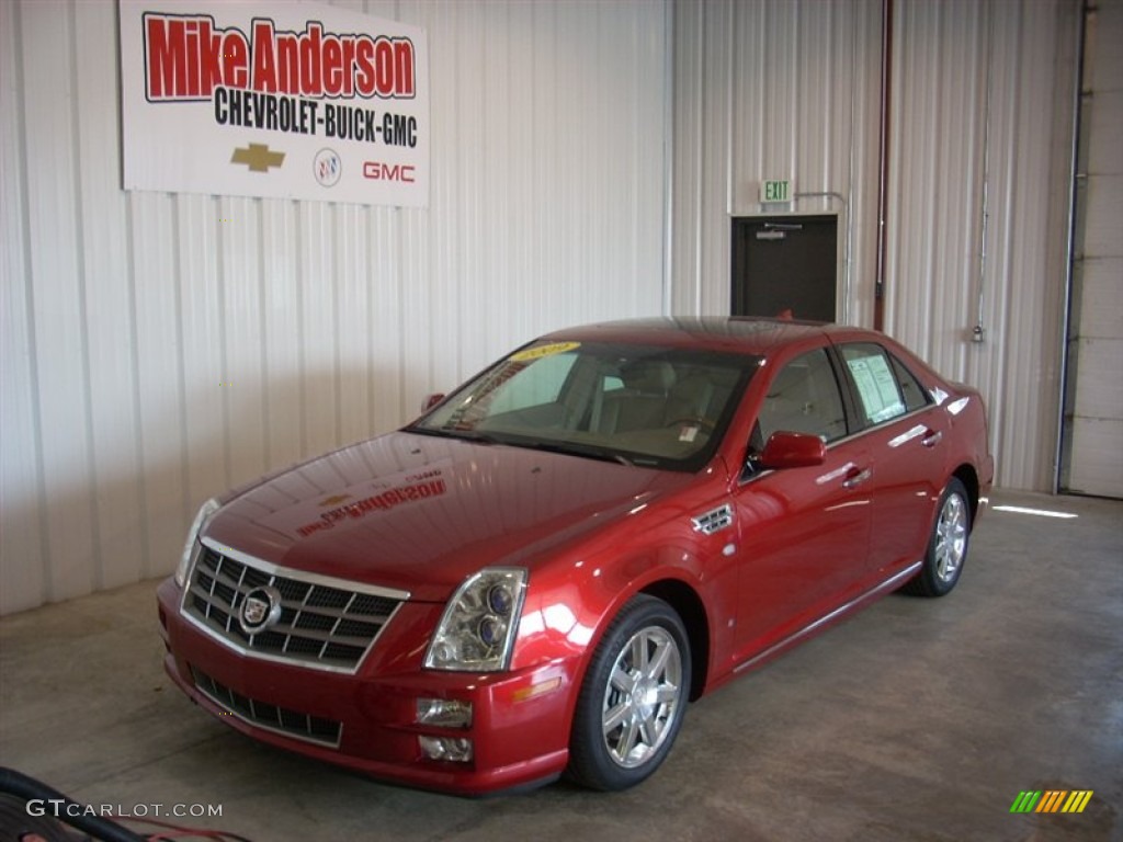 Crystal Red Cadillac STS