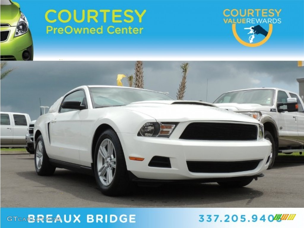 2011 Mustang V6 Premium Coupe - Performance White / Charcoal Black photo #1