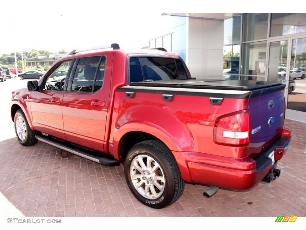2008 Explorer Sport Trac Limited 4x4 - Colorado Red / Camel photo #2