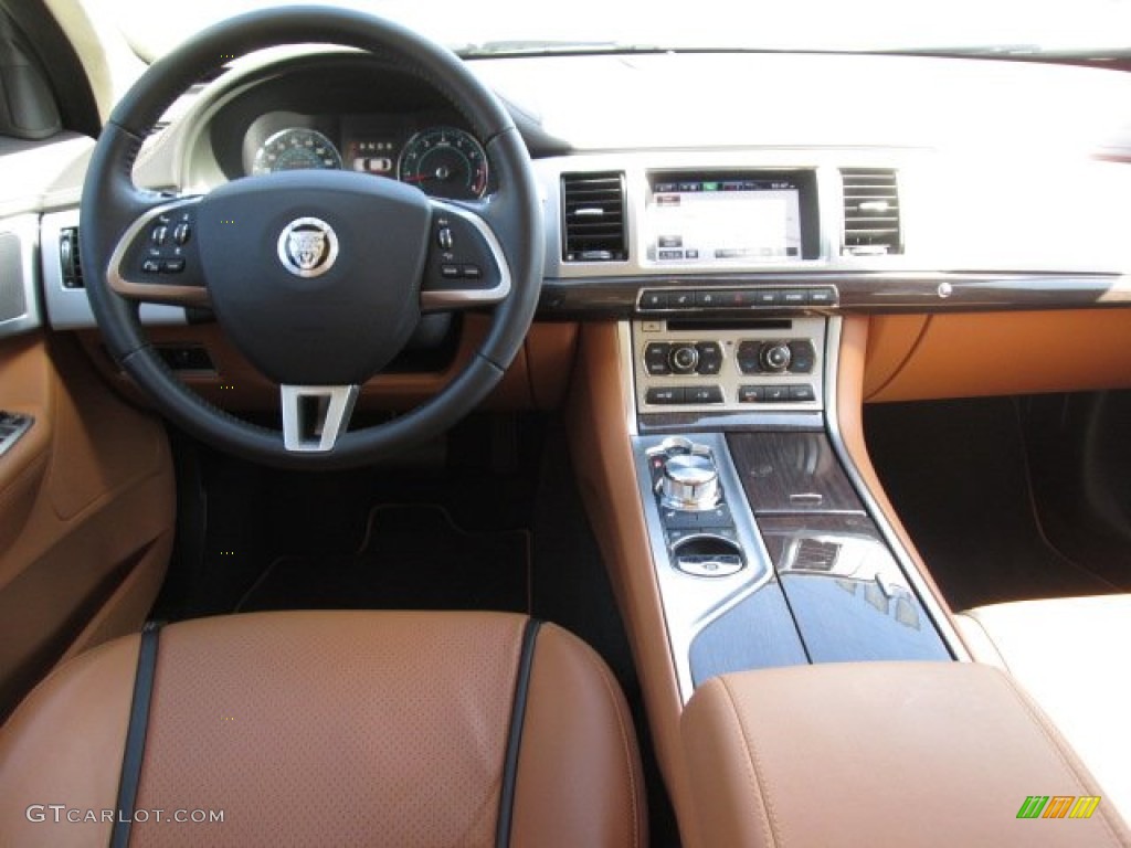 2013 XF Supercharged - Carnelian Red Metallic / London Tan/Warm Charcoal photo #3