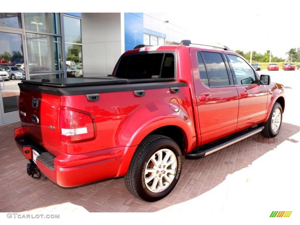 2008 Explorer Sport Trac Limited 4x4 - Colorado Red / Camel photo #11