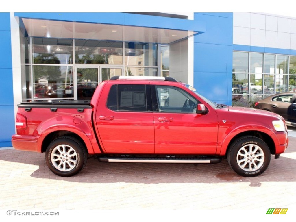 2008 Explorer Sport Trac Limited 4x4 - Colorado Red / Camel photo #12