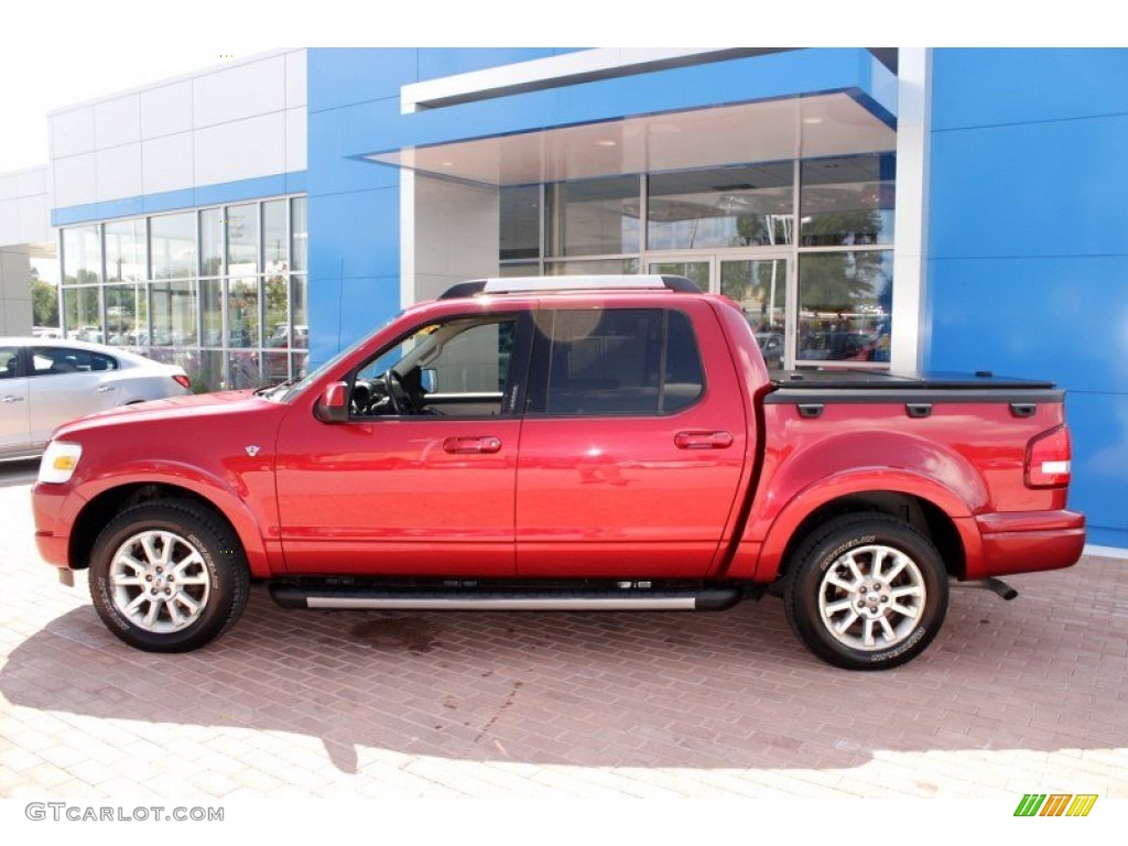 2008 Explorer Sport Trac Limited 4x4 - Colorado Red / Camel photo #13