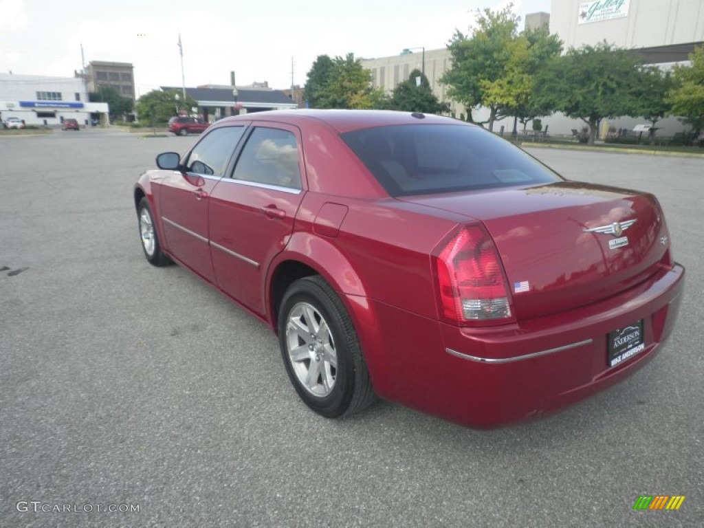 2007 300 Touring - Inferno Red Crystal Pearlcoat / Dark Slate Gray/Light Graystone photo #3