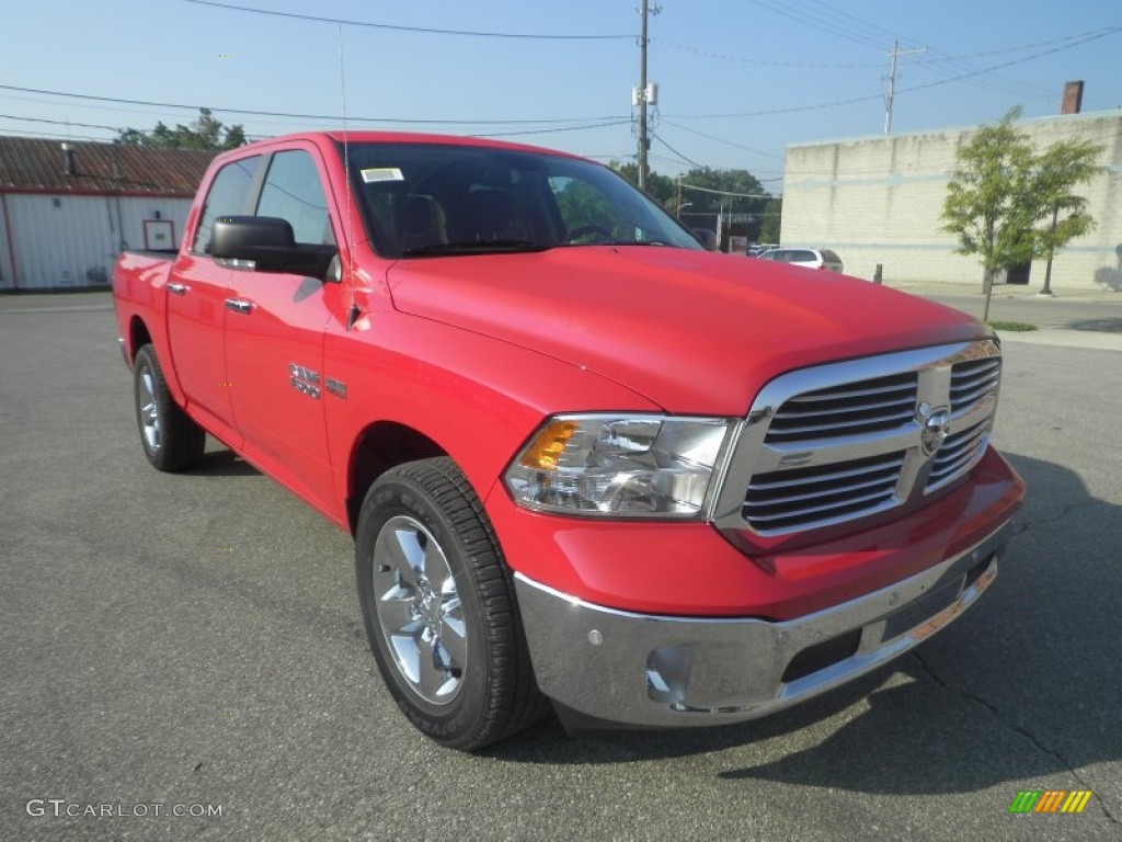Flame Red 2014 Ram 1500 Big Horn Crew Cab 4x4 Exterior Photo #84775953