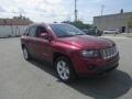 2014 Deep Cherry Red Crystal Pearl Jeep Compass Latitude  photo #1
