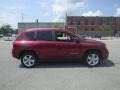 2014 Deep Cherry Red Crystal Pearl Jeep Compass Latitude  photo #2