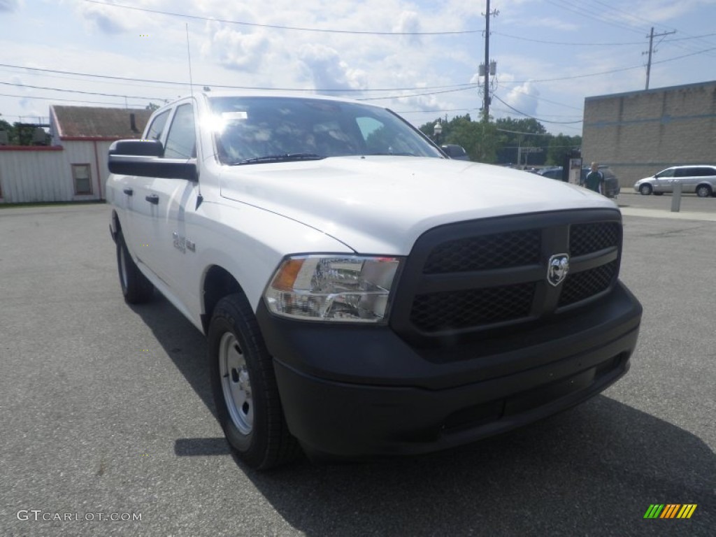 2013 1500 Express Crew Cab 4x4 - Bright White / Black/Diesel Gray photo #1