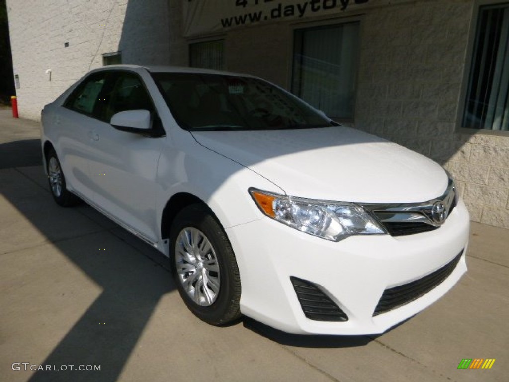 2013 Camry LE - Super White / Ivory photo #1