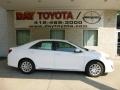 2013 Super White Toyota Camry LE  photo #2