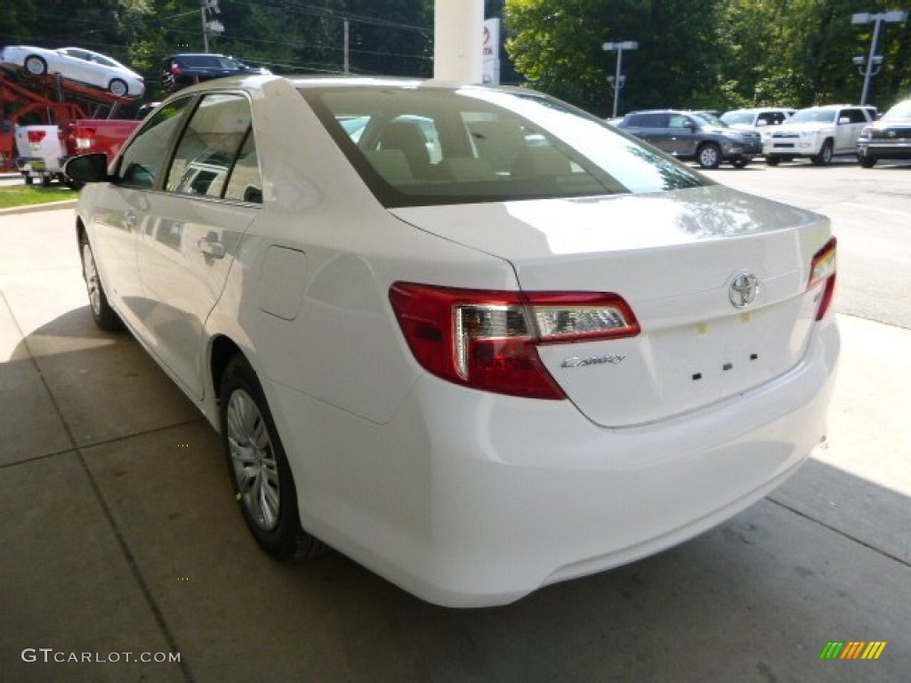 2013 Camry LE - Super White / Ivory photo #5