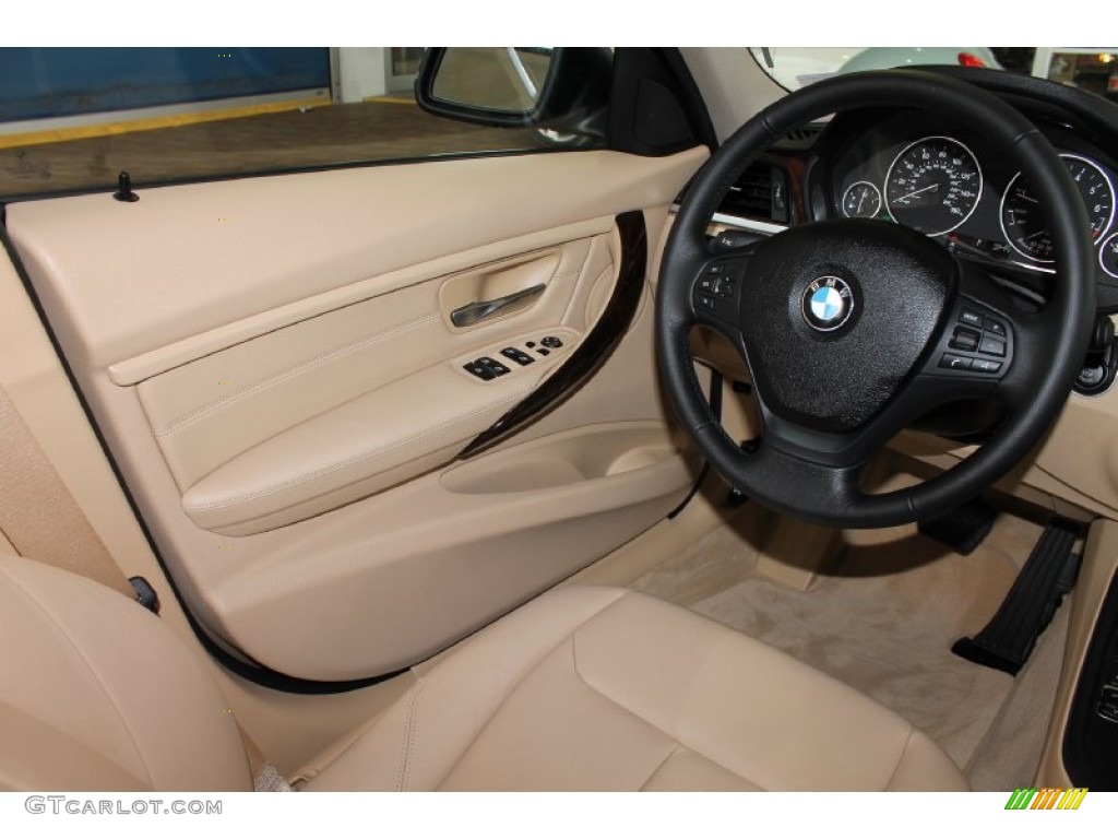 2013 3 Series 328i Sedan - Orion Silver Metallic / Venetian Beige photo #40