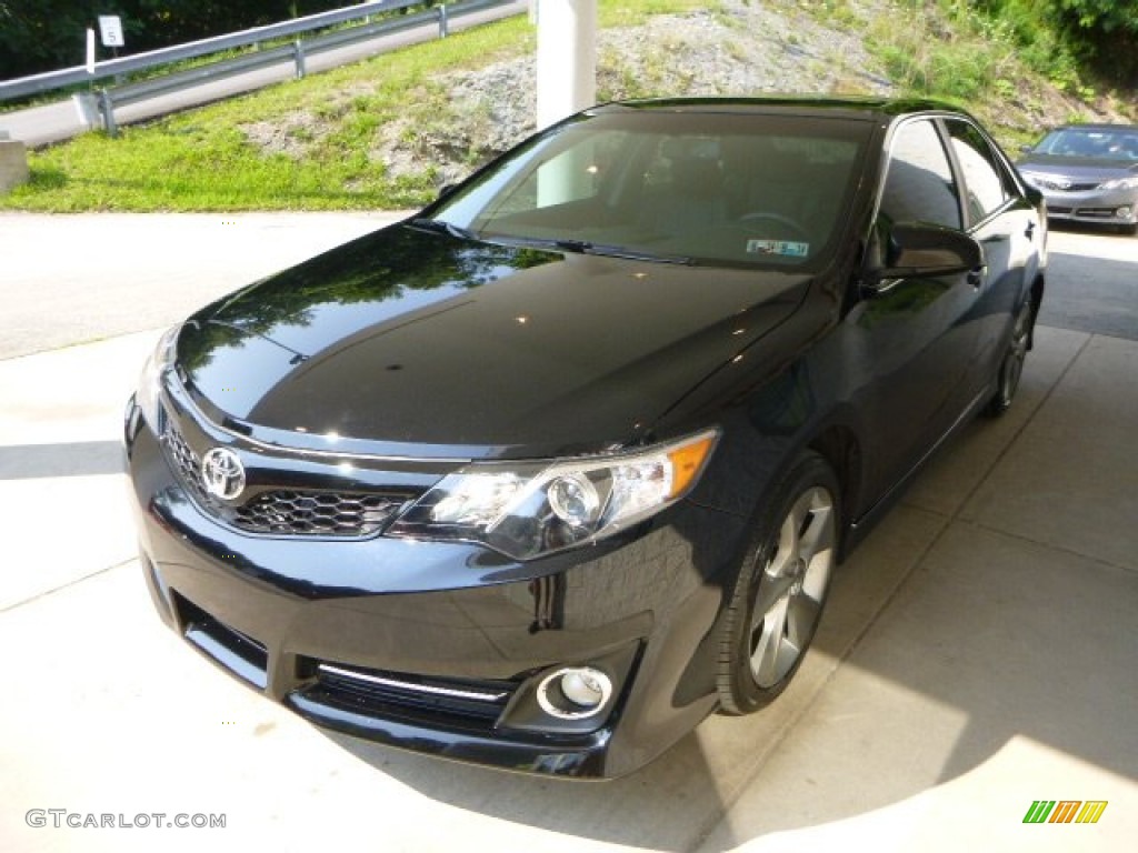 2013 Camry SE V6 - Attitude Black Metallic / Black photo #6