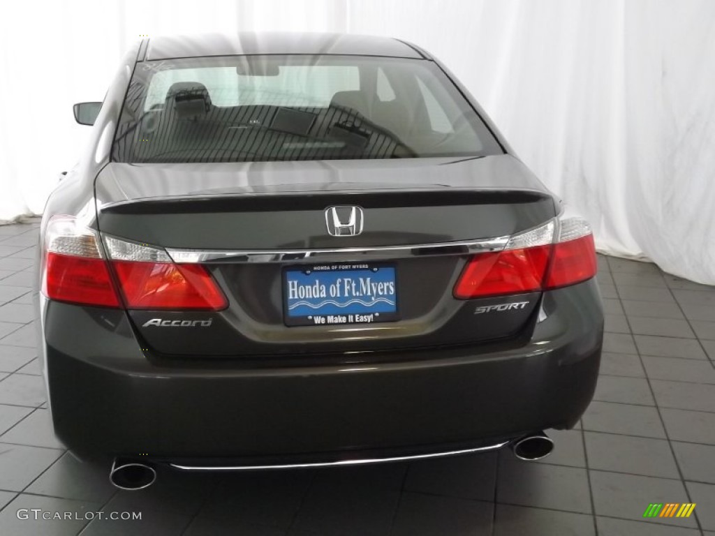 2013 Accord Sport Sedan - Hematite Metallic / Black photo #7