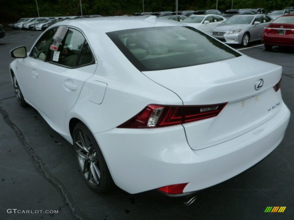 2014 IS 250 F Sport AWD - Ultra White / Light Gray photo #2