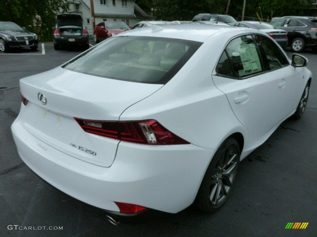 2014 IS 250 F Sport AWD - Ultra White / Light Gray photo #4