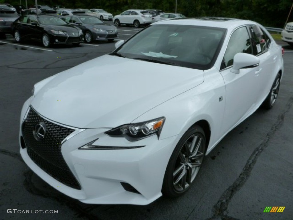 2014 IS 250 F Sport AWD - Ultra White / Light Gray photo #8
