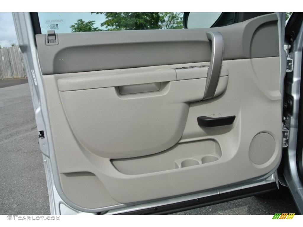 2013 Chevrolet Silverado 1500 LT Extended Cab Light Titanium/Dark Titanium Door Panel Photo #84781421