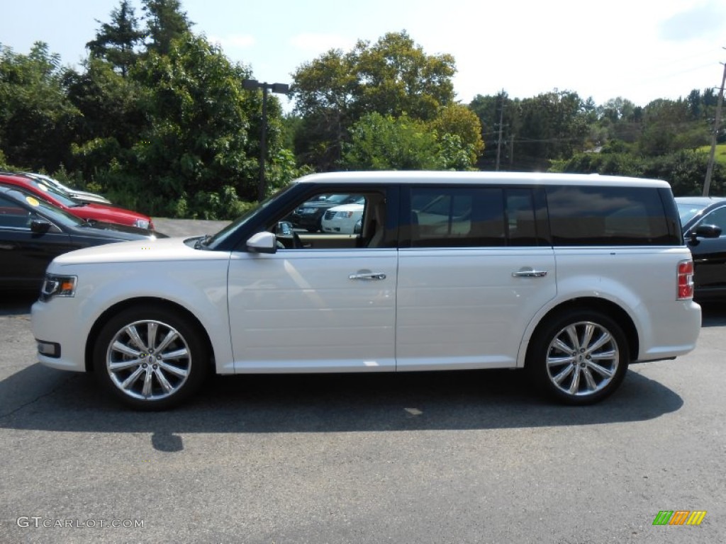 White Platinum Metallic Tri-Coat 2013 Ford Flex Limited EcoBoost AWD Exterior Photo #84781943