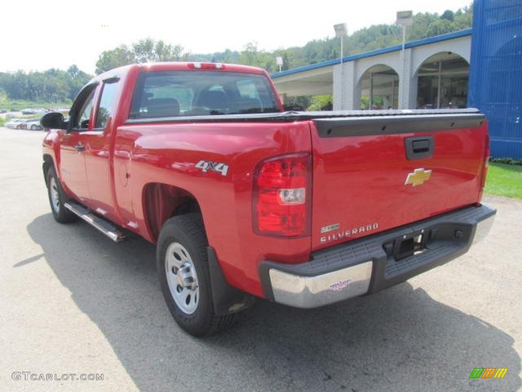 2012 Silverado 1500 Work Truck Extended Cab 4x4 - Victory Red / Dark Titanium photo #4