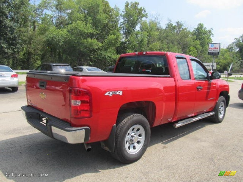 2012 Silverado 1500 Work Truck Extended Cab 4x4 - Victory Red / Dark Titanium photo #6