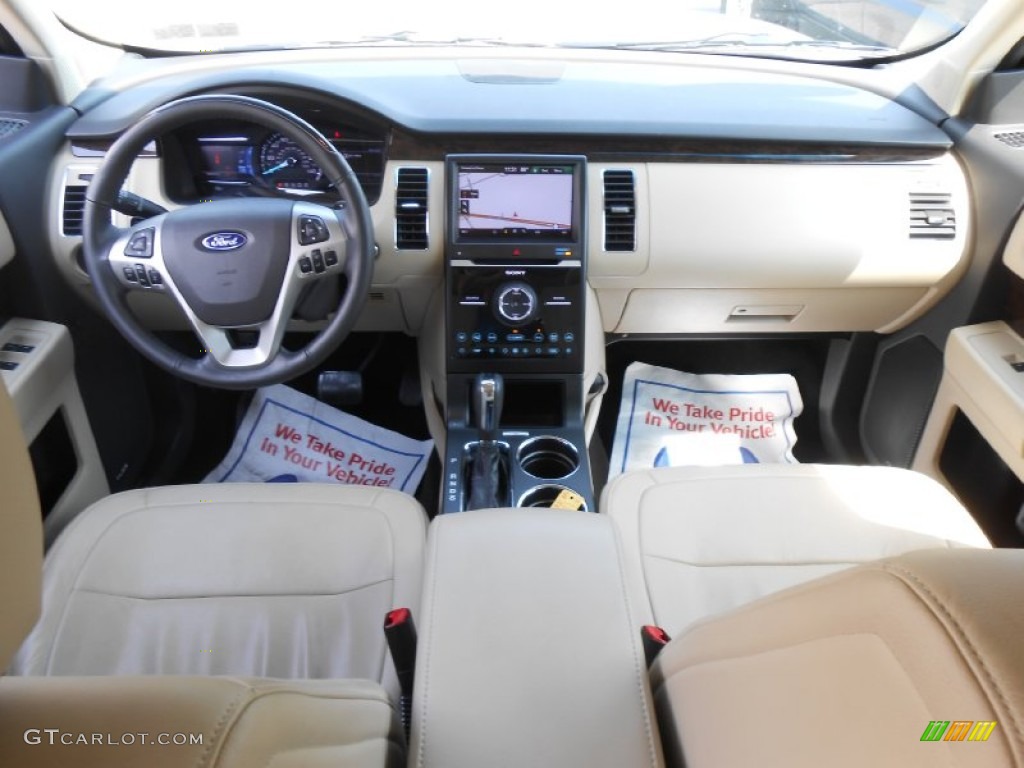 2013 Ford Flex Limited EcoBoost AWD Dune Dashboard Photo #84782294