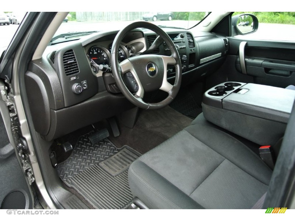 Ebony Interior 2013 Chevrolet Silverado 1500 LT Extended Cab Photo #84782318
