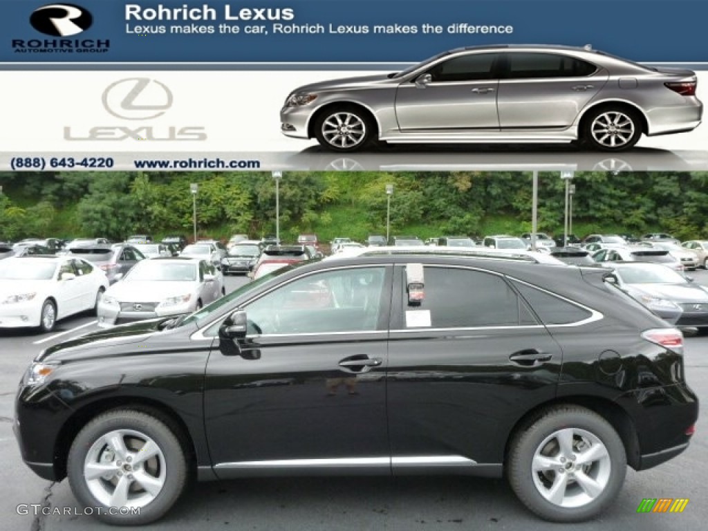 2013 RX 350 AWD - Stargazer Black / Black/Ebony Birds Eye Maple photo #1