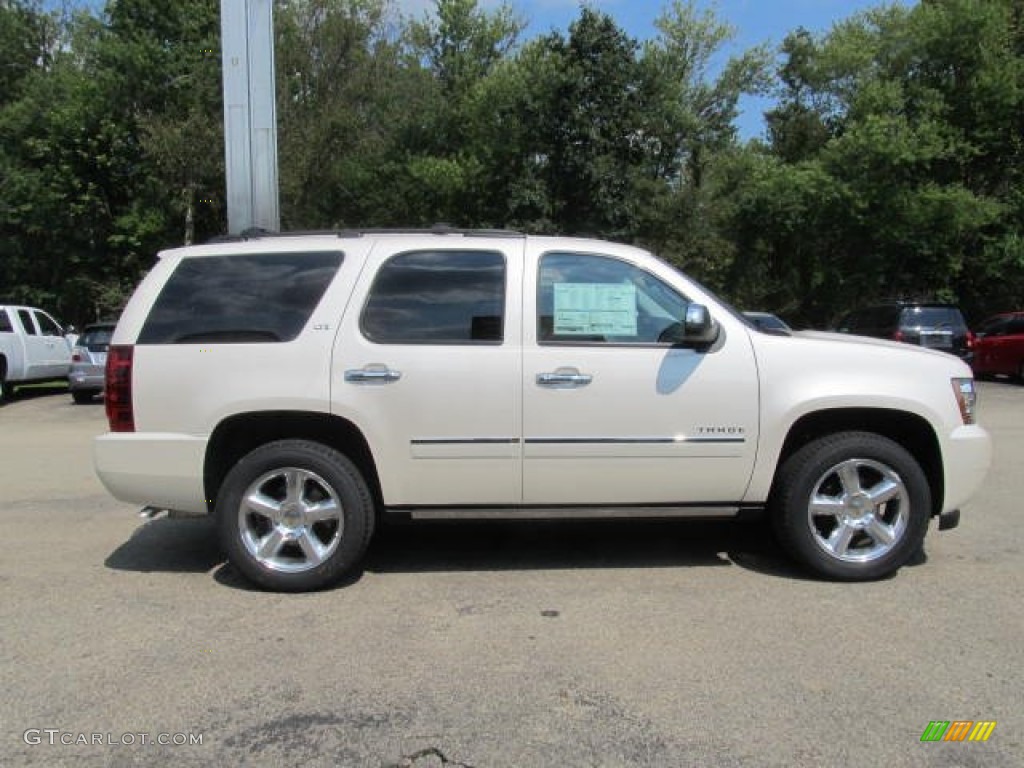 White Diamond Tricoat 2014 Chevrolet Tahoe LTZ 4x4 Exterior Photo #84784448