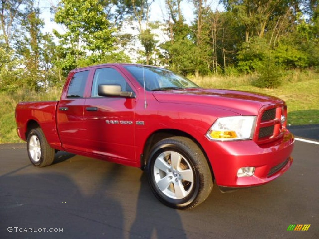 Deep Cherry Red Crystal Pearl Dodge Ram 1500