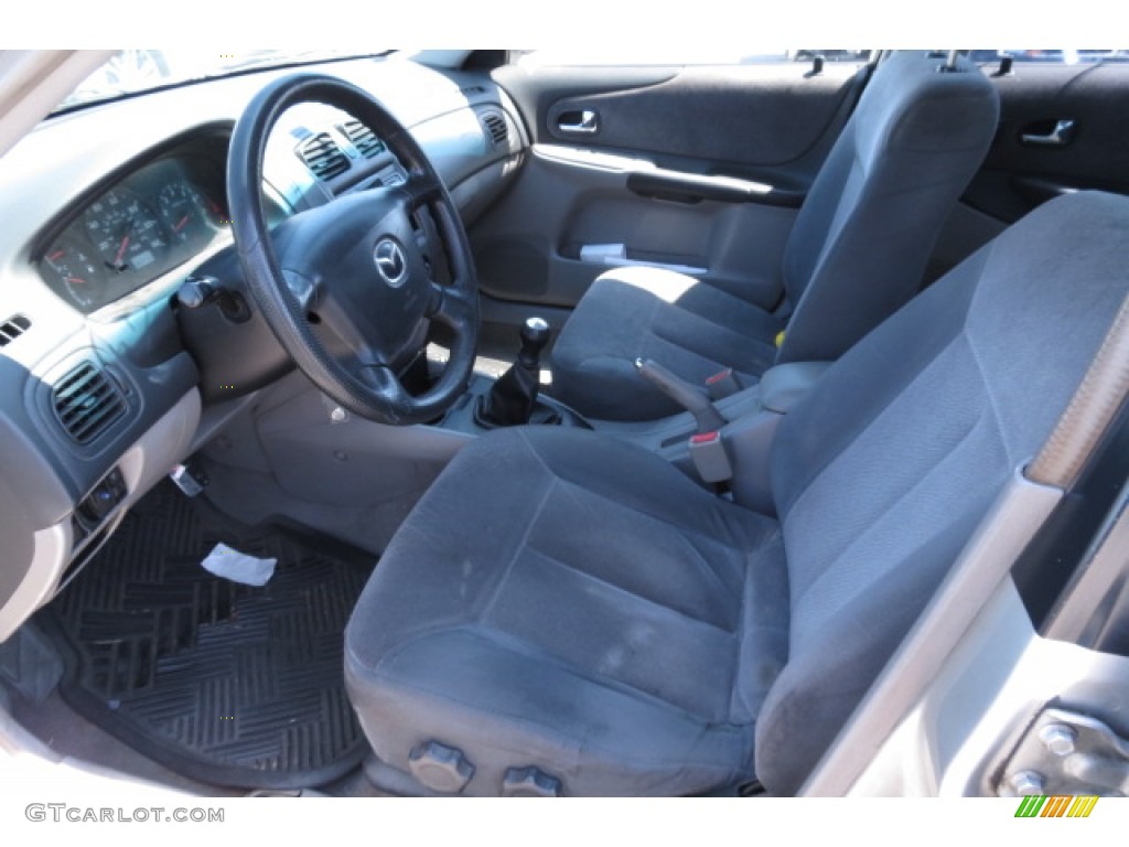 Gray Interior 2001 Mazda Protege DX Photo #84786170