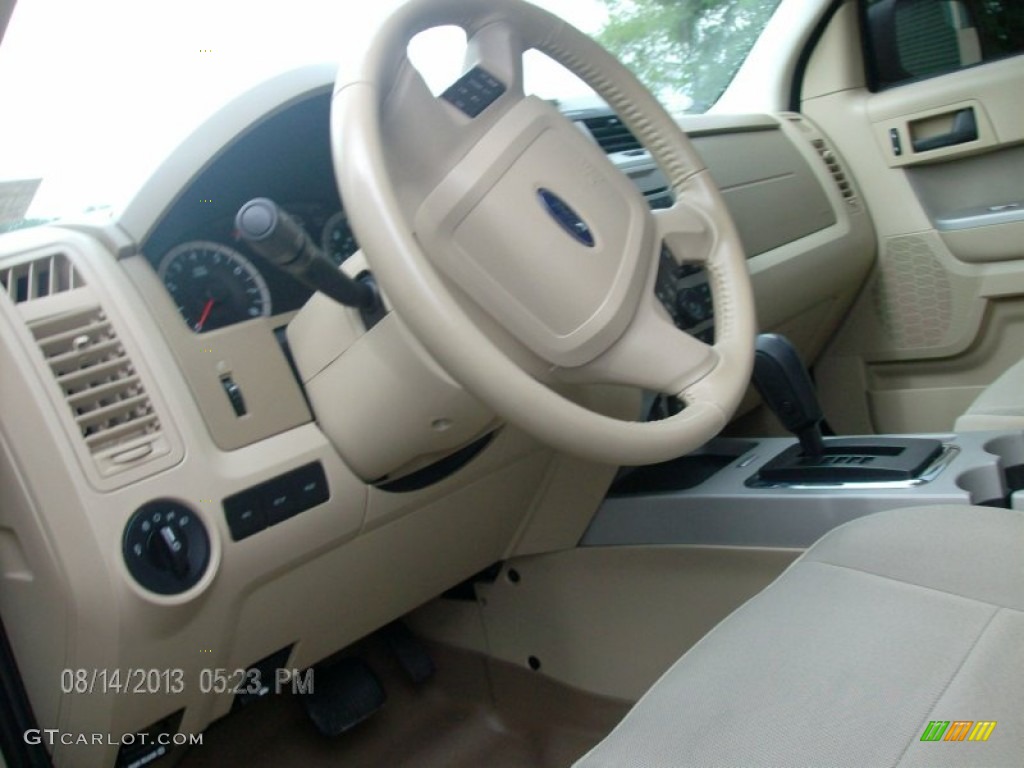 2010 Escape XLT V6 4WD - Steel Blue Metallic / Camel photo #8