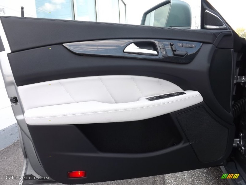 2014 Mercedes-Benz CLS 550 4Matic Coupe Ash/Black Door Panel Photo #84792104