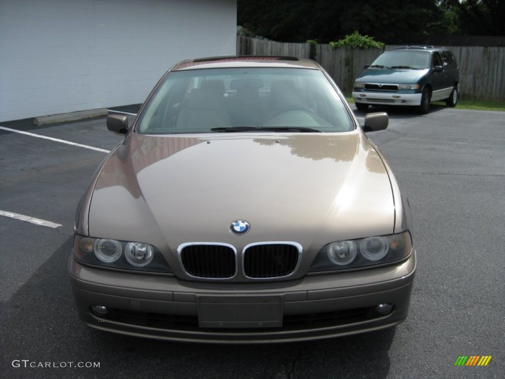 2002 5 Series 525i Sedan - Kalahari Beige Metallic / Sand photo #2