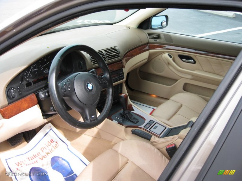 2002 5 Series 525i Sedan - Kalahari Beige Metallic / Sand photo #9