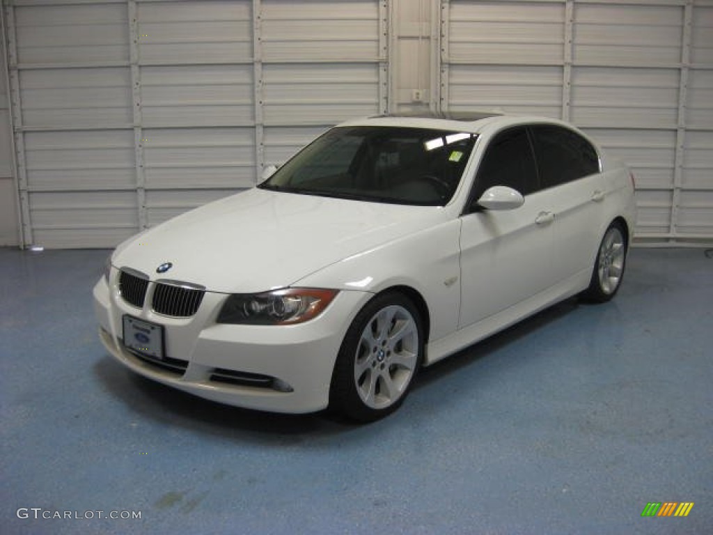 2008 3 Series 335i Sedan - Alpine White / Beige photo #3