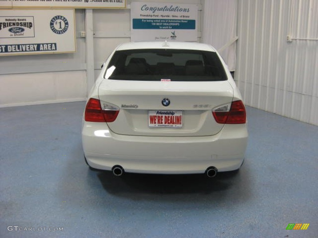 2008 3 Series 335i Sedan - Alpine White / Beige photo #5