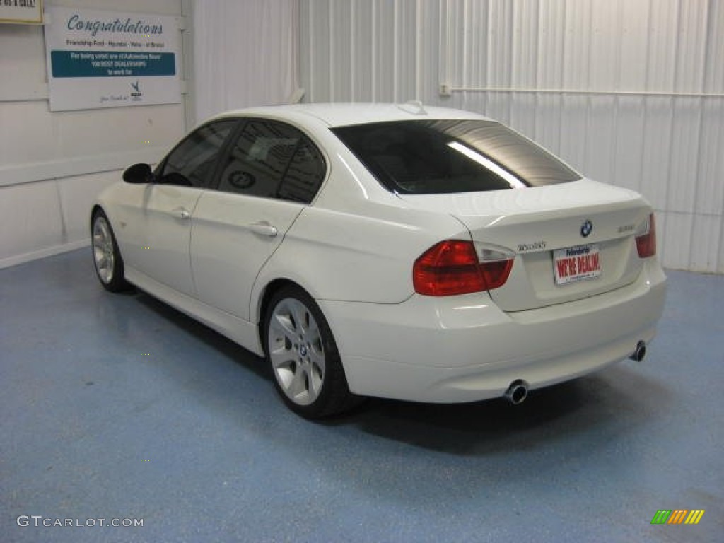 2008 3 Series 335i Sedan - Alpine White / Beige photo #6